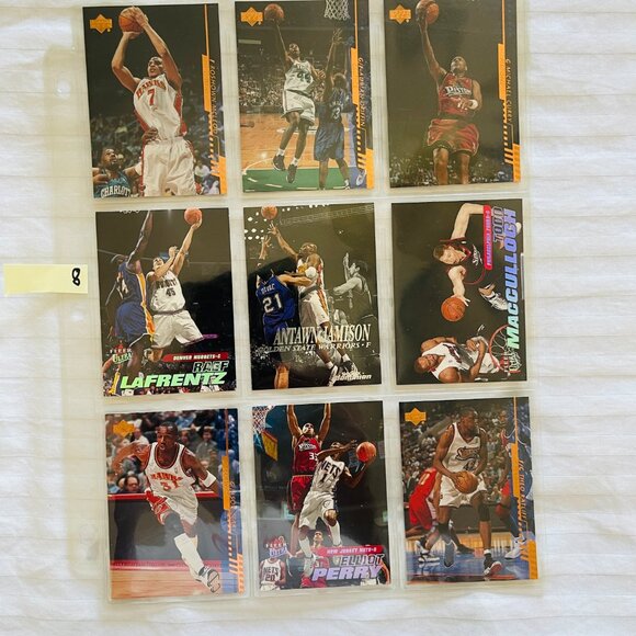 LOT OF 9 BASKETBALL Trading Cards. Mint Condition. Fleer Ultra Brand. - Picture 2 of 8